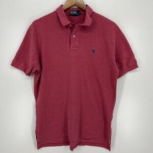 Polo Ralph Lauren Polo Shirt‎ Men's L Red Short Sleeve Collared Pony Logo